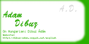 adam dibuz business card